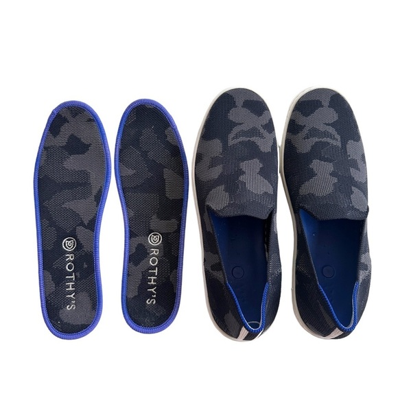 Rothy’s The Original Slip On Sneaker in Grey Camo 8.5 - Picture 6 of 10